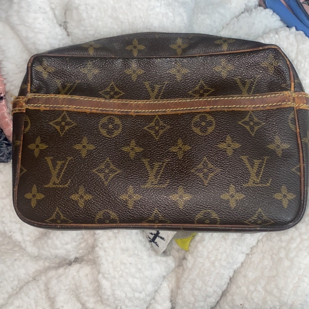 Authentic Louis Vuitton Trousse Pouch Cosmetic Bag Clutch